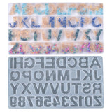 Hole Numbers & Letters Silicone Epoxy Mold for Jewelry Making