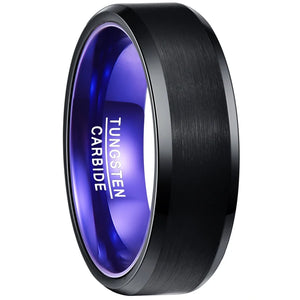 Nuncad 3.0MM Tungsten Carbide Men's Vintage Ring US Size 7-12