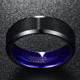 Nuncad 3.0MM Tungsten Carbide Men's Vintage Ring US Size 7-12