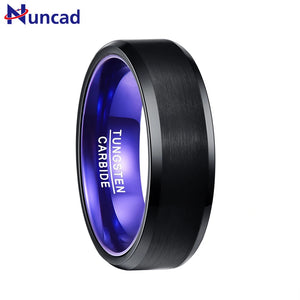 Nuncad 3.0MM Tungsten Carbide Men's Vintage Ring US Size 7-12