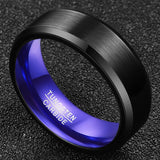 Nuncad 3.0MM Tungsten Carbide Men's Vintage Ring US Size 7-12