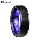 Nuncad 3.0MM Tungsten Carbide Men's Vintage Ring US Size 7-12