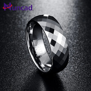 Nuncad Men's 7.5mm Domed Tungsten Carbide Wedding Band Ring Size 7-12