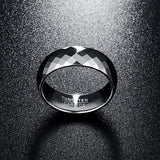 Nuncad Men's 7.5mm Domed Tungsten Carbide Wedding Band Ring Size 7-12
