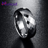 Nuncad Men's 7.5mm Domed Tungsten Carbide Wedding Band Ring Size 7-12