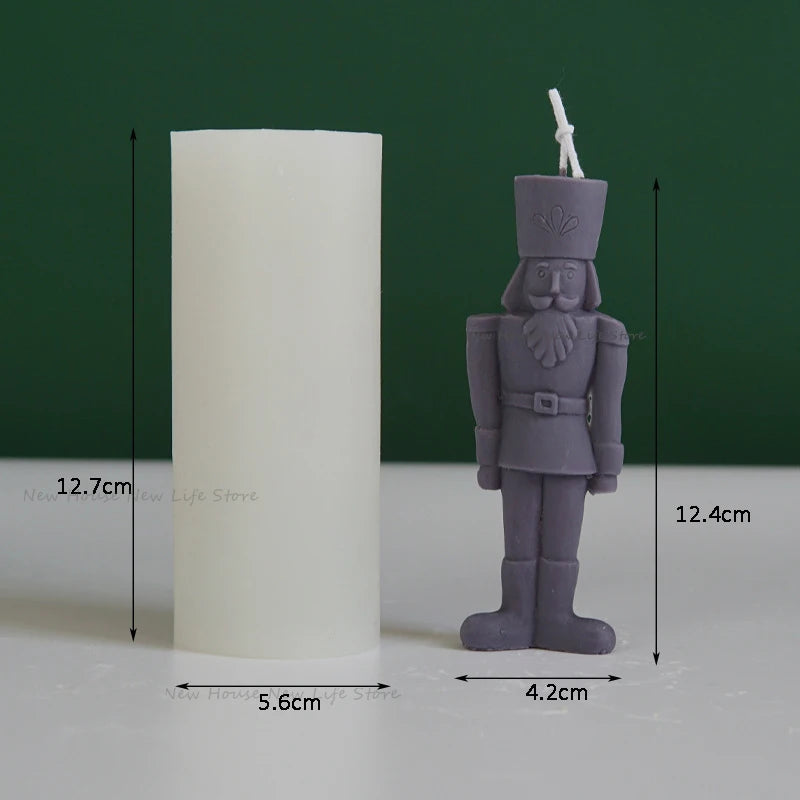 Soldier Candle Mold for DIY Aromatic Soap Candle Making