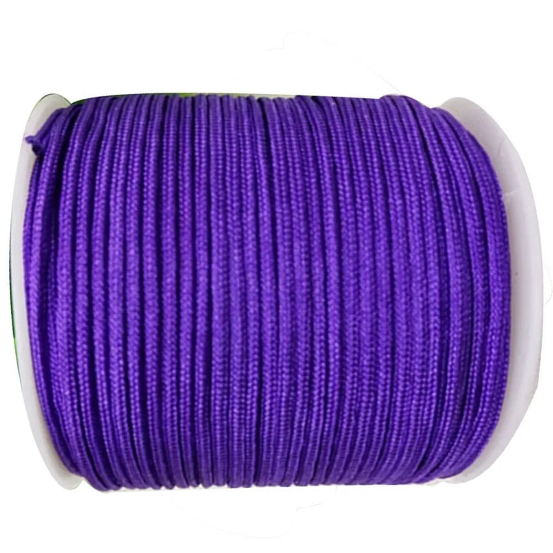 1mm Purple Rattail Satin Braid Thread Macrame Rope - 350m
