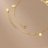 Silver 925 Round Shape Chain Anklets for Women Foot Bracelets on Leg