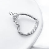 O Pendant Silver & Rose Charms For Chain Necklace Women Gift