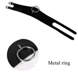 O-Ring Leather Choker Necklace Bracelet