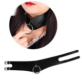 O-Ring Leather Choker Necklace Bracelet