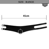 O-Ring Leather Choker Necklace Bracelet