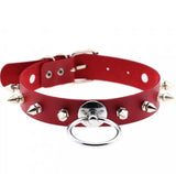 Spike Collar Harness Gothic Leather Chocker Necklace Punk Jewelry