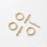 18K Gold-Plated Copper O-Shaped Chain Connector DIY Jewelry Accessory