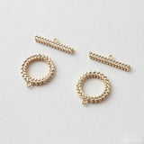 18K Gold-Plated Copper O-Shaped Chain Connector DIY Jewelry Accessory