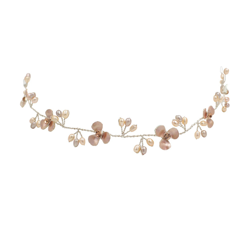 Colorful Shell Pearls Fairy Wedding Bridal Headband