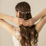 Colorful Shell Pearls Fairy Wedding Bridal Headband