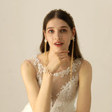 Bridal Wristband Pearls Brides Bridesmaid Pageant Chain Birthday