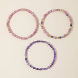 Natural Stone Bracelets Amethysts Rhodonite Beads Yoga Bangle