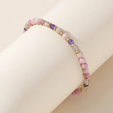 Natural Stone Bracelets Amethysts Rhodonite Beads Yoga Bangle