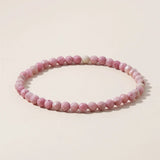 Natural Stone Bracelets Amethysts Rhodonite Beads Yoga Bangle