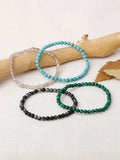 4PCS/Set Natural Stone Beads Bracelet for Men Women Yoga Jewelry