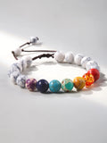 8mm 7 Chakra Bracelet Natural Stones Turquoise Bracelet