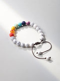 8mm 7 Chakra Bracelet Natural Stones Turquoise Bracelet