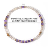 Natural Stone Healing Anklet Bead Elasticity Adjustable