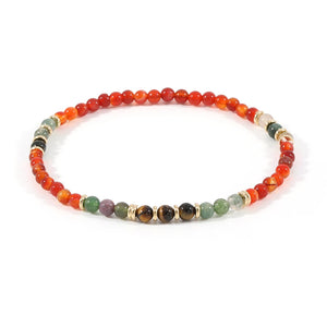 Natural Stone Healing Anklet Bead Elasticity Adjustable