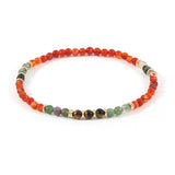 Natural Stone Healing Anklet Bead Elasticity Adjustable