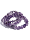 Natural Amethyst Bracelet Reiki Energy Quartz Men Women Charm Jewelry