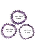 Natural Amethyst Bracelet Reiki Energy Quartz Men Women Charm Jewelry