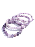 Purple Cloud Mother Stone Amethyst Bracelet Charm Yoga Meditation Gift