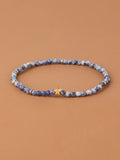 Natural Stone Anklet Copper Star Beaded Beach Anklet Bracelet