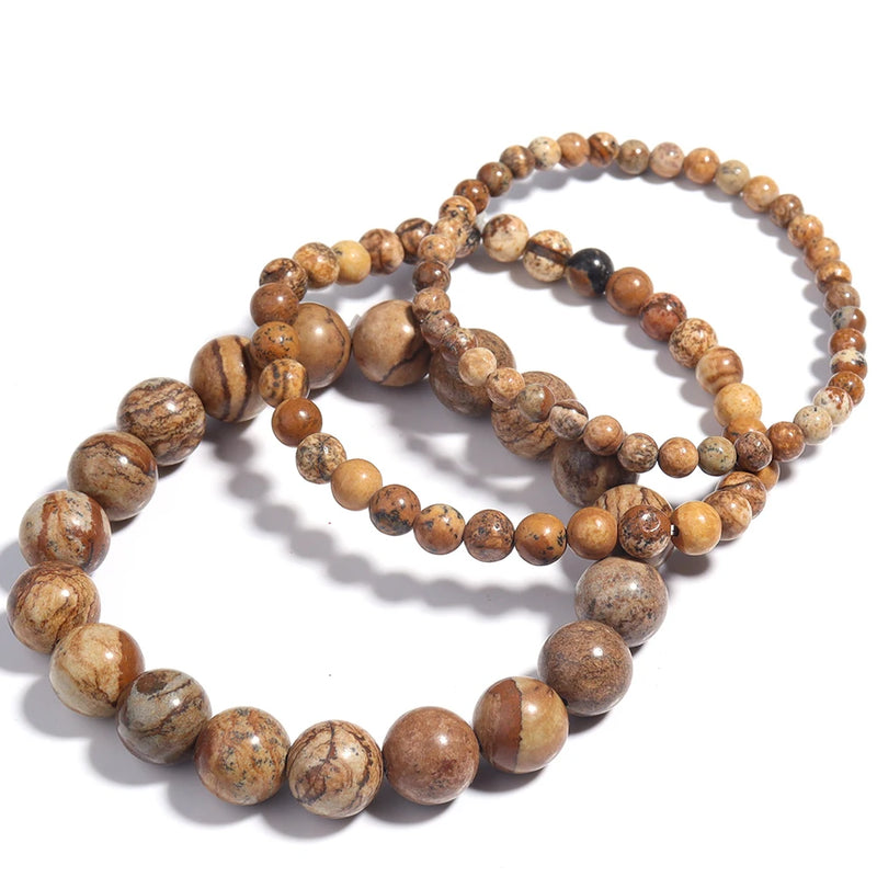 Balance Healing Reiki Energy Stone Bracelet Women Men Gift