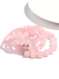 Rose Quartz Bracelet Women Natural Crystal Bracelet Yoga Meditation Charm