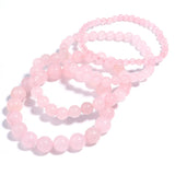 Rose Quartz Bracelet Women Natural Crystal Bracelet Yoga Meditation Charm
