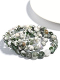 Tree Agate Bracelet Natural Stone Healing Crystal Spiritual Yoga Meditation