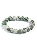 Tree Agate Bracelet Natural Stone Healing Crystal Spiritual Yoga Meditation