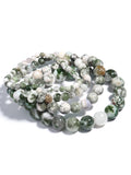 Tree Agate Bracelet Natural Stone Healing Crystal Spiritual Yoga Meditation