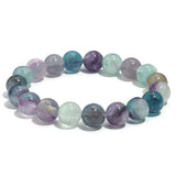 Crystal Fluorite Bracelet for Women Men Meditation Healing Reiki Jewelry