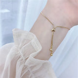 14k Plated Zircon Snake Bone Chain Bracelet for Women