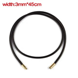 Brown Braid Wax Cord DIY Necklace Pendant Jewelry Making