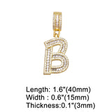 26 Letter Charms CZ Alphabet DIY Pendant Jewelry Making Supplies