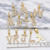 26 Letter Charms CZ Alphabet DIY Pendant Jewelry Making Supplies
