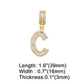 26 Letter Charms CZ Alphabet DIY Pendant Jewelry Making Supplies