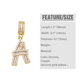 26 Letter Charms CZ Alphabet DIY Pendant Jewelry Making Supplies
