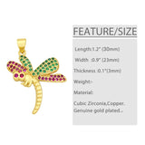 Copper Butterfly Pendants Zirconia Diy Jewelry Components