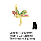 Copper Butterfly Pendants Zirconia Diy Jewelry Components